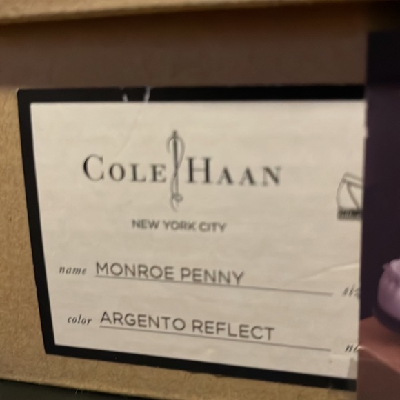 Reflective COLE HAAN Loafers White/Silver Monroe Penny Argento Reflect - Picture 8 of 8